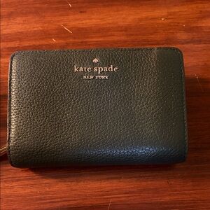 Kate Spade Dark Green Leather Wallet